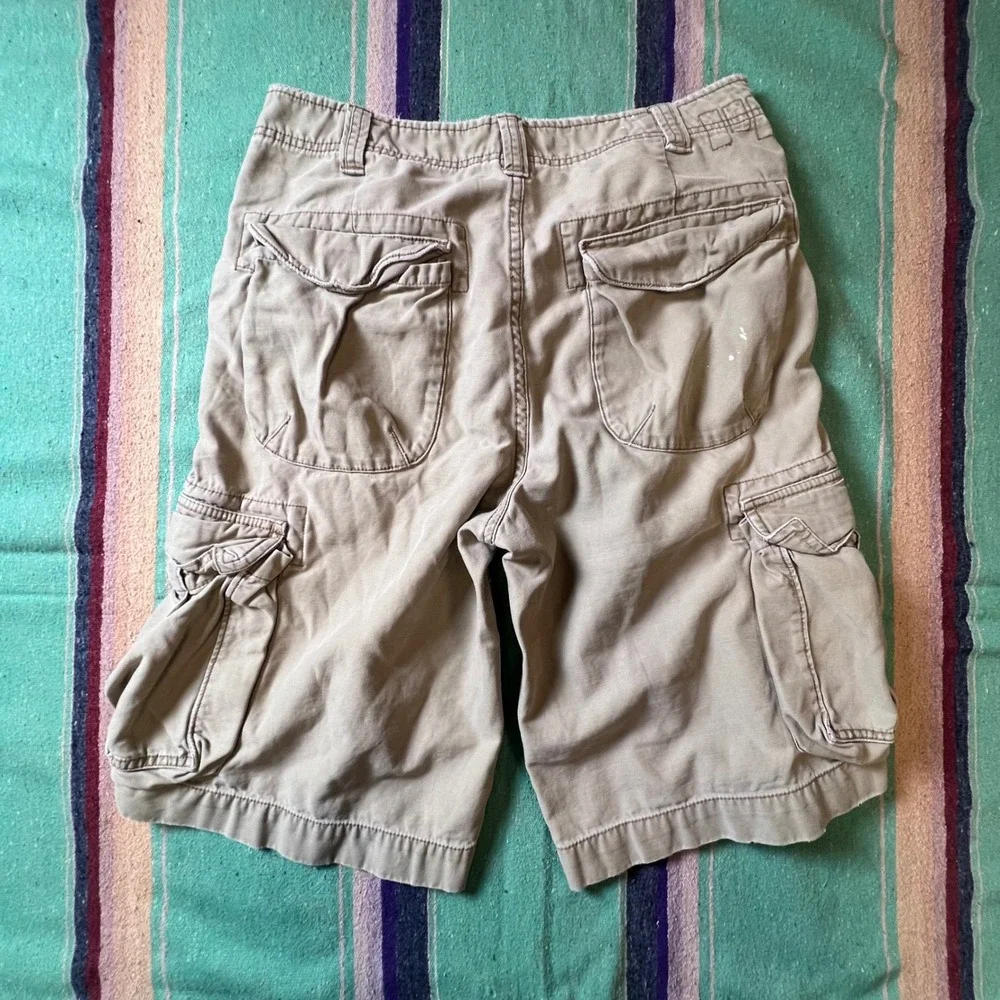Cargo Supply Shorts Mens 32 Tan Khaki Cotton Utility Gorpcore Workwear Skater